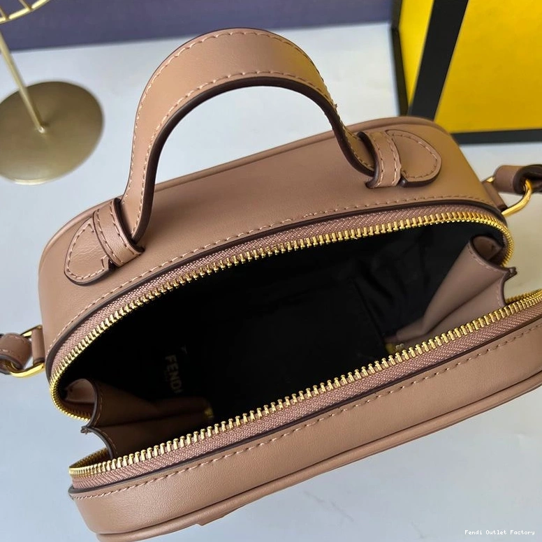 Cheap HOT Case Mini Fendi O'Lock Calf In Grey Leather Camera 0728